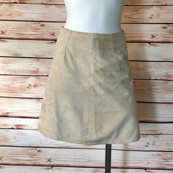 Vintage Banana Republic Genuine Suede Skirt - Picture 2 of 7